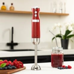 Westinghouse Retro Waterkoker + Broodrooster 2 Sleuven + Staafmixer - Rood -Keukengerei Winkel 1200x1200 179
