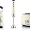 Westinghouse Retro Waterkoker + Broodrooster 2 Sleuven + Staafmixer - Wit -Keukengerei Winkel 1200x706