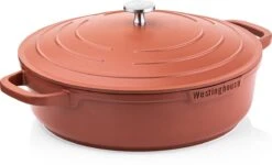 Westinghouse Pannenset Performance (Braadpan + Hapjespan) ø 28 Cm - Rood - Inductie En Alle Andere Warmtebronnen -Keukengerei Winkel 1200x731