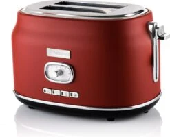 Westinghouse Retro Waterkoker + Broodrooster 2 Sleuven + Staafmixer - Rood -Keukengerei Winkel 1200x973 2
