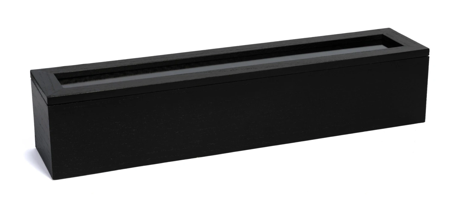 Sakura Tea Theedoos - Zwart - 6-vaks - Met Fluweel - 43 X 9 Cm 4 Sakura Tea Theedoos - Zwart - 6-vaks - Met Fluweel - 43 X 9 Cm - Afbeelding 2