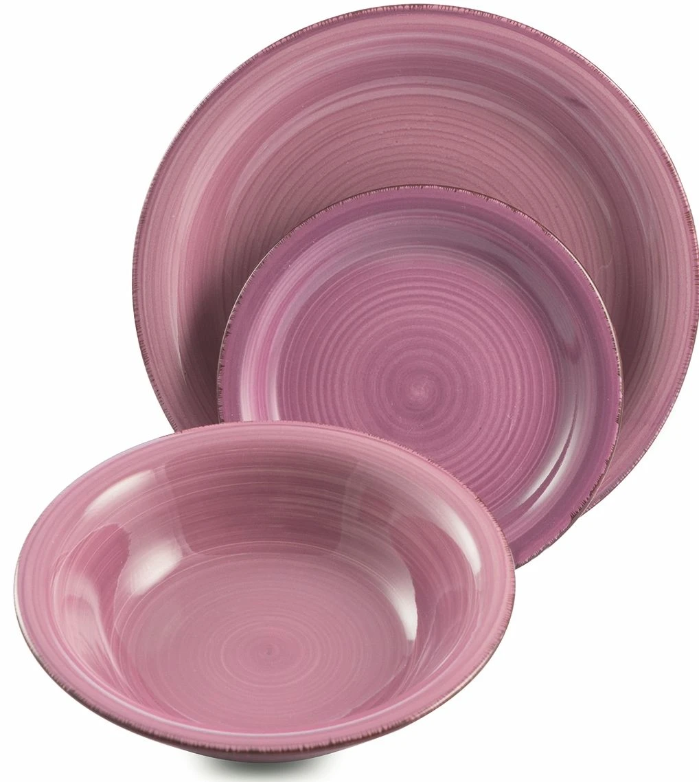 Villa D'Este Serviesset Baita - Colori Caldi - 18-delig / 6 Personen 7 Villa D'Este Serviesset Baita - Colori Caldi - 18-delig / 6 Personen - Afbeelding 5