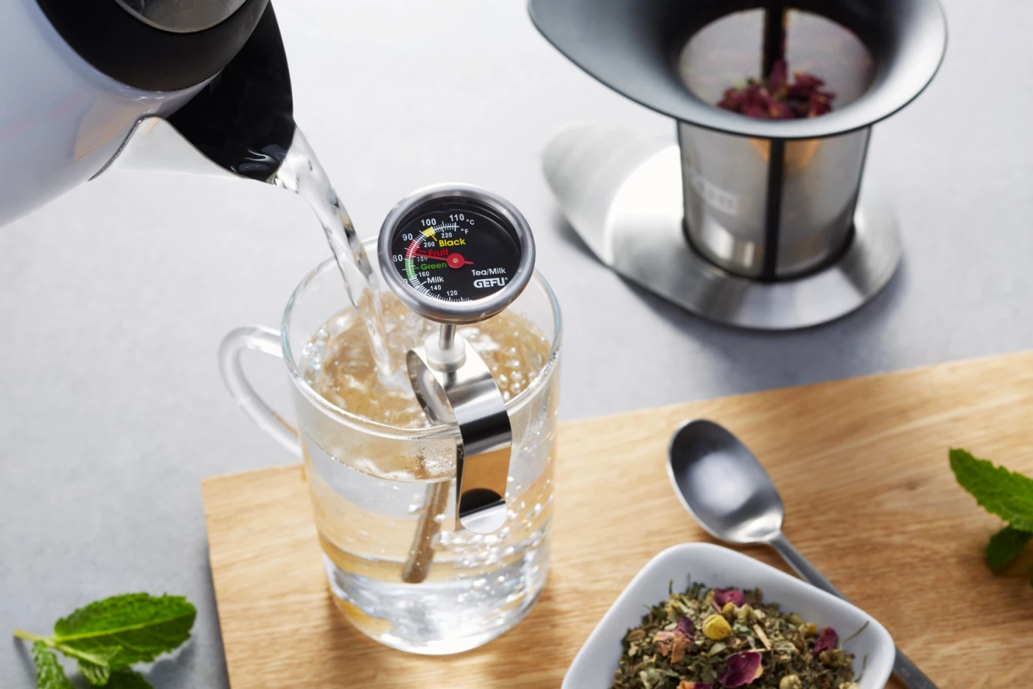 Gefu Thee- En Melkthermometer Sido 4 Gefu Thee- En Melkthermometer Sido - Afbeelding 2