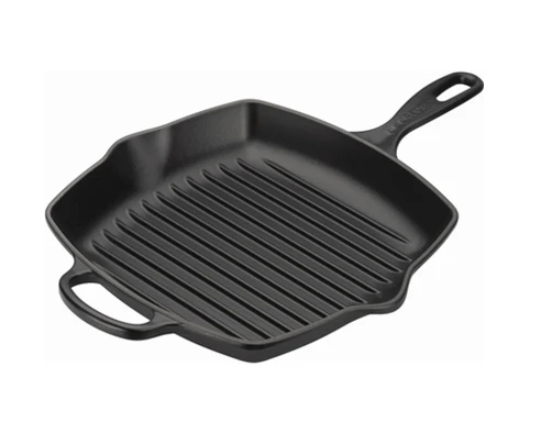 Le Creuset Grillpan Signature - Mat Zwart -26 X 26 Cm - Geëmailleerde Anti-aanbaklaag 4 Le Creuset Grillpan Signature - Mat Zwart -26 X 26 Cm - Geëmailleerde Anti-aanbaklaag - Afbeelding 2