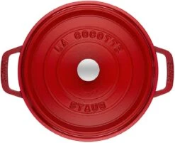 Staub Braadpan / Cocotte - Kersenrood - ø 22 Cm / 2.6 Liter -Keukengerei Winkel 40509 814 0 2 1