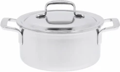 Demeyere 3 Delige Pannenset / Kookpannenset (ø 18 / 20 / 24 Cm) + Deksels Intense 5 - RVS -Keukengerei Winkel 40851 391 0 01