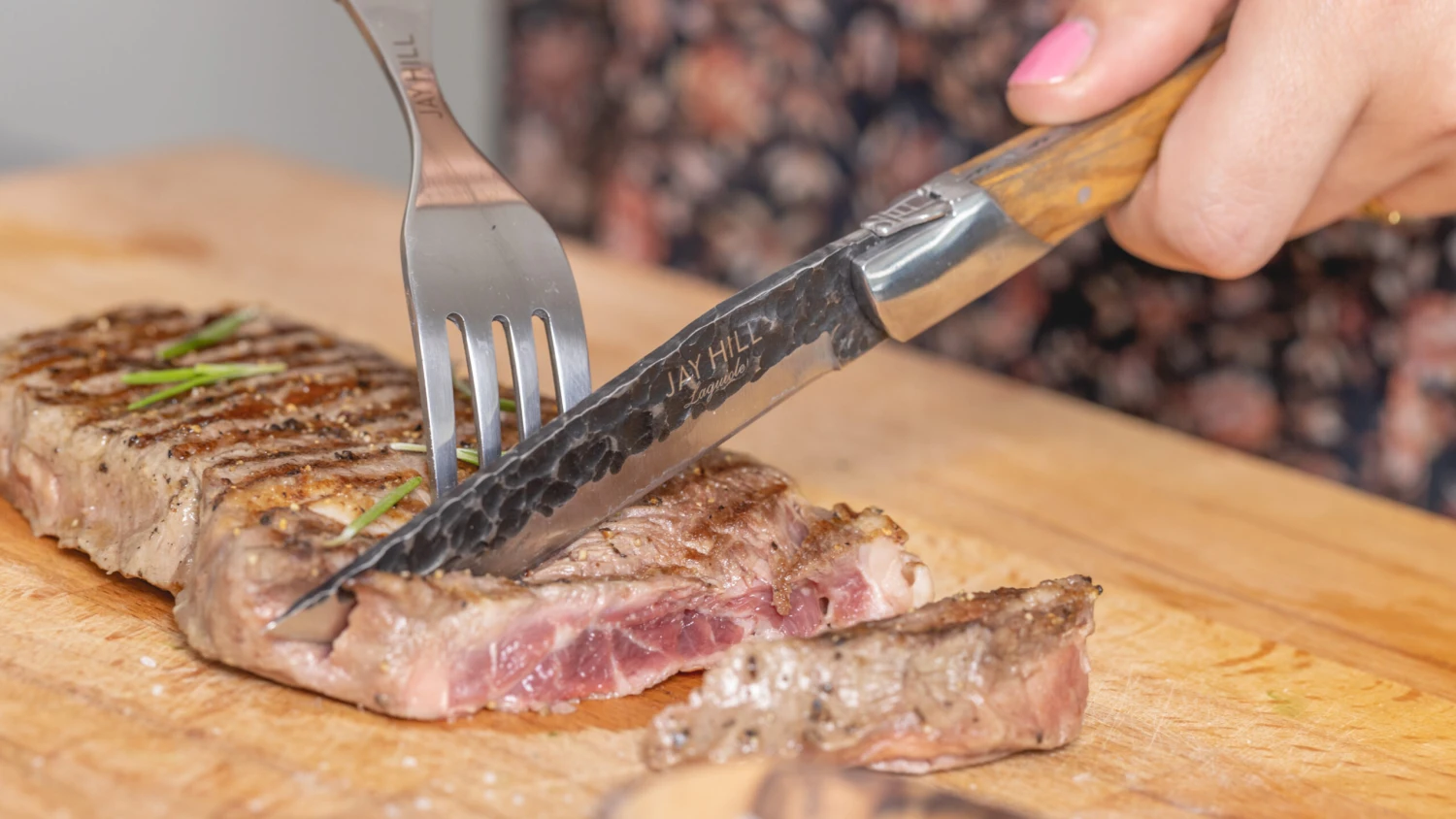 Jay Hill Steakmessen Laguiole - Raw Black - Olijfhout - 6 Stuks 4 Jay Hill Steakmessen Laguiole - Raw Black - Olijfhout - 6 Stuks - Afbeelding 2