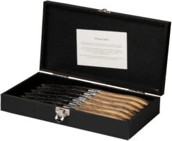 Jay Hill Steakmessen Laguiole - Raw Black - Olijfhout - 6 Stuks 12 Jay Hill Steakmessen Laguiole - Raw Black - Olijfhout - 6 Stuks -Keukengerei Winkel 8720364453459 3
