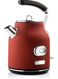 Westinghouse Retro Waterkoker + Broodrooster 2 Sleuven + Staafmixer - Rood -Keukengerei Winkel 885x1200 5