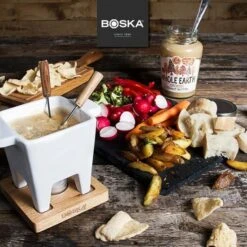 Boska Fondueset - 2 Personen - Wit -Keukengerei Winkel Boska Tapas Fondue Eiken 2