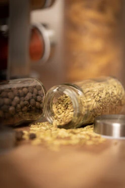 Blackwell Kruidenrek / Kruidencarrousel - Inclusief 12 Kruidenpotjes - RVS -Keukengerei Winkel COOK4382