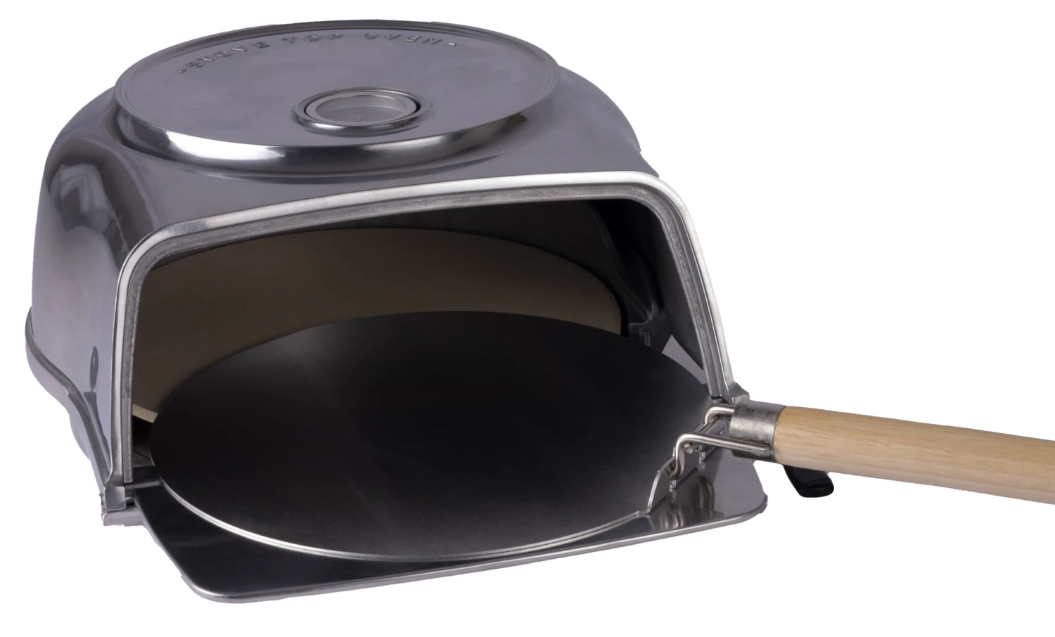 Fernus & Friends Pizza Oven - Voor Fornuis - Pure Polished Aluminium - Voor ø 26 Cm Pizza's 9 Fernus & Friends Pizza Oven - Voor Fornuis - Pure Polished Aluminium - Voor ø 26 Cm Pizza's - Afbeelding 7