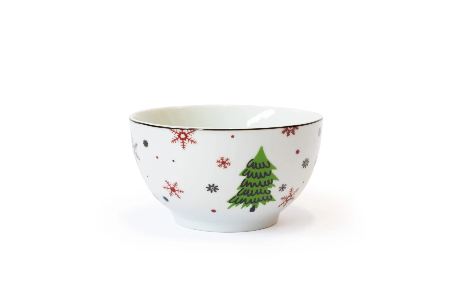 Studio Tavola Kerstservies - Porselein - Rood - 18-delig / 6 Personen 8 Studio Tavola Kerstservies - Porselein - Rood - 18-delig / 6 Personen - Afbeelding 6