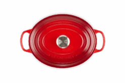 Le Creuset Braadpan Signature - Ovaal - Kersenrood - ø 33 Cm / 7.5 Liter -Keukengerei Winkel LC 20191021 HL PS FS 21178290602430 004 1