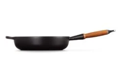 Le Creuset Hapjespan Signature - Mat Zwart - ø 28 Cm / 3.6 Liter- Geëmailleerde Anti-aanbaklaag -Keukengerei Winkel LC 20210721 HL PS FS 20259280000422 003