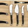 Laguiole Style De Vie Kaasmessenset - 9-Delig -Keukengerei Winkel Laguiole kaasplank met 8 kaasmessen zwart pr gr 1