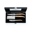 Laguiole Style De Vie Kaasmessen / Kaasmessenset Luxury Line Eikenhout - 3 Stuks -Keukengerei Winkel LuxKaasEikStone