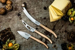 Laguiole Style De Vie Kaasmessen / Kaasmessenset Luxury Line Eikenhout Stonewash - 3 Stuks -Keukengerei Winkel LuxKaasV2EikStone 4