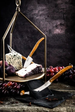 Laguiole Style De Vie Kaasmessen / Kaasmessenset Luxury Line Olijfhout - 3 Stuks -Keukengerei Winkel LuxKaasV2Olijf 4