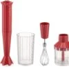 Alessi Staafmixer Set Plissé - Rood - Michele De Lucchi - MDL10S R 2 Alessi Staafmixer Set Plissé - Rood - Michele De Lucchi - MDL10S R -Keukengerei Winkel MDL10S R A4 3500pxl