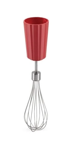 Alessi Staafmixer Set Plissé - Rood - Michele De Lucchi - MDL10S R -Keukengerei Winkel MDL10 FRU R