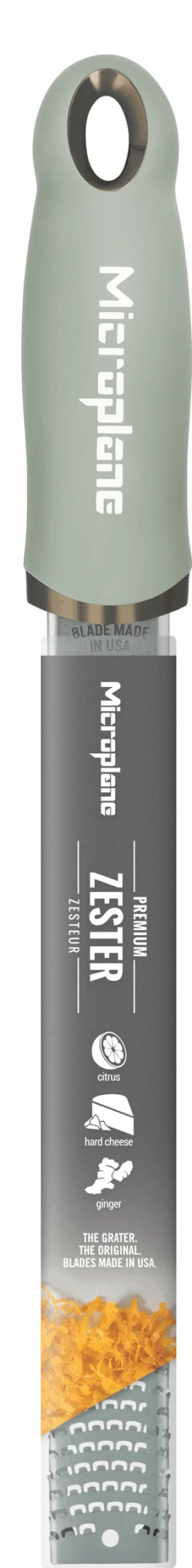 Microplane Rasp Premium Classic - Fijn - Sage Green -Keukengerei Winkel Microplane Premium Classic 46723 Zester Sage Green decall