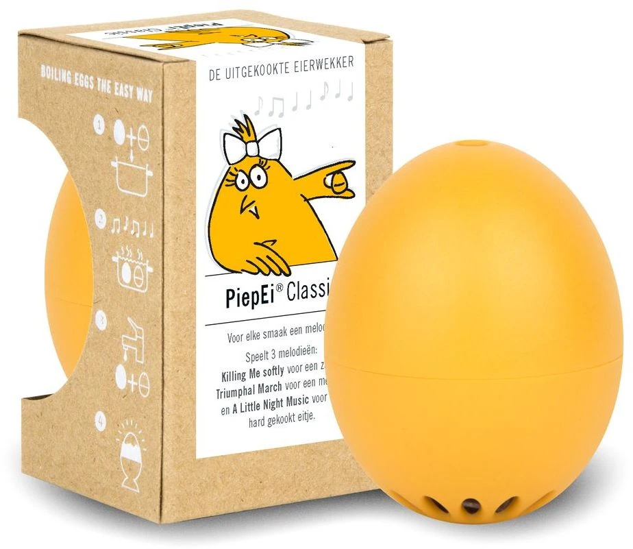PiepEi Eierwekker Classic - Geel 3 PiepEi Eierwekker Classic - Geel