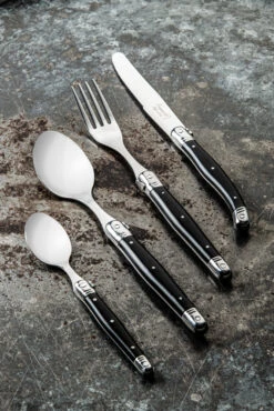 Laguiole Style De Vie Bestekset Premium Line - Zwart - 24 Delig / 6 Personen 8 Laguiole Style De Vie Bestekset Premium Line - Zwart - 24 Delig / 6 Personen -Keukengerei Winkel PrCouvZwart 1