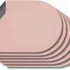 Jay Hill Placemats - Vegan Leer - Grijs / Roze - Bread - Dubbelzijdig - 44 X 30 Cm - 6 Stuks -Keukengerei Winkel Productafbeeldingen CL 85 3