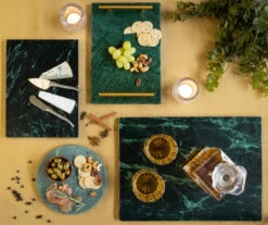 Jay Hill Snijplank / Serveerplank / Borrelplank Marmer - Groen - 29 X 21 Cm -Keukengerei Winkel Serveerplank Groen 6