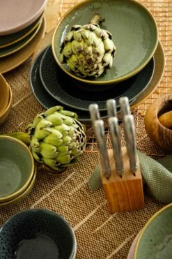 Jay Hill Serviesset Lihou - 16-delig / 4 Personen - Grijs/Zwart -Keukengerei Winkel Set 2 Sfeer Eilanden Klein 7 1