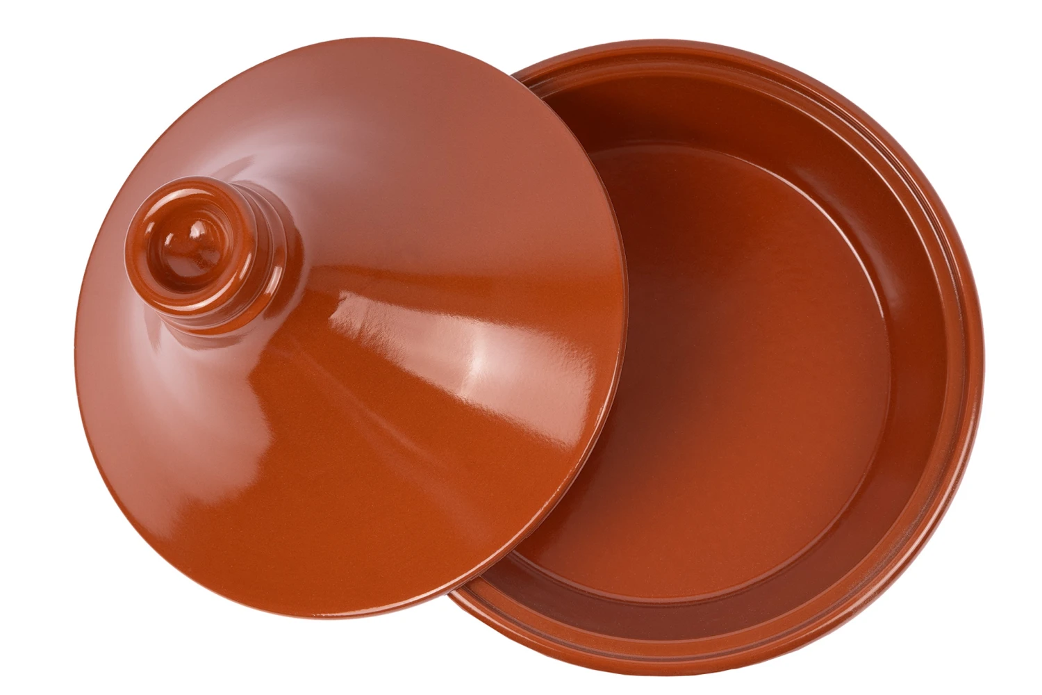 Cookinglife Tajine Regas - Aardewerk - Terracotta - ø 32 Cm / 3 Liter 6 Cookinglife Tajine Regas - Aardewerk - Terracotta - ø 32 Cm / 3 Liter - Afbeelding 5