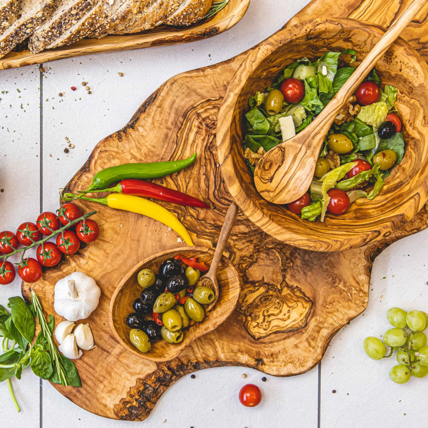 Jay Hill Dipschaaltje Tunea - Olijfhout - ø 10 Cm 6 Jay Hill Dipschaaltje Tunea - Olijfhout - ø 10 Cm - Afbeelding 4