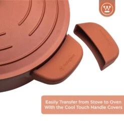 Westinghouse Hapjespan Performance - Rebel Red - ø 28 Cm / 4.1 Liter - Standaard Anti-aanbaklaag -Keukengerei Winkel WCCC0095L28OR 5