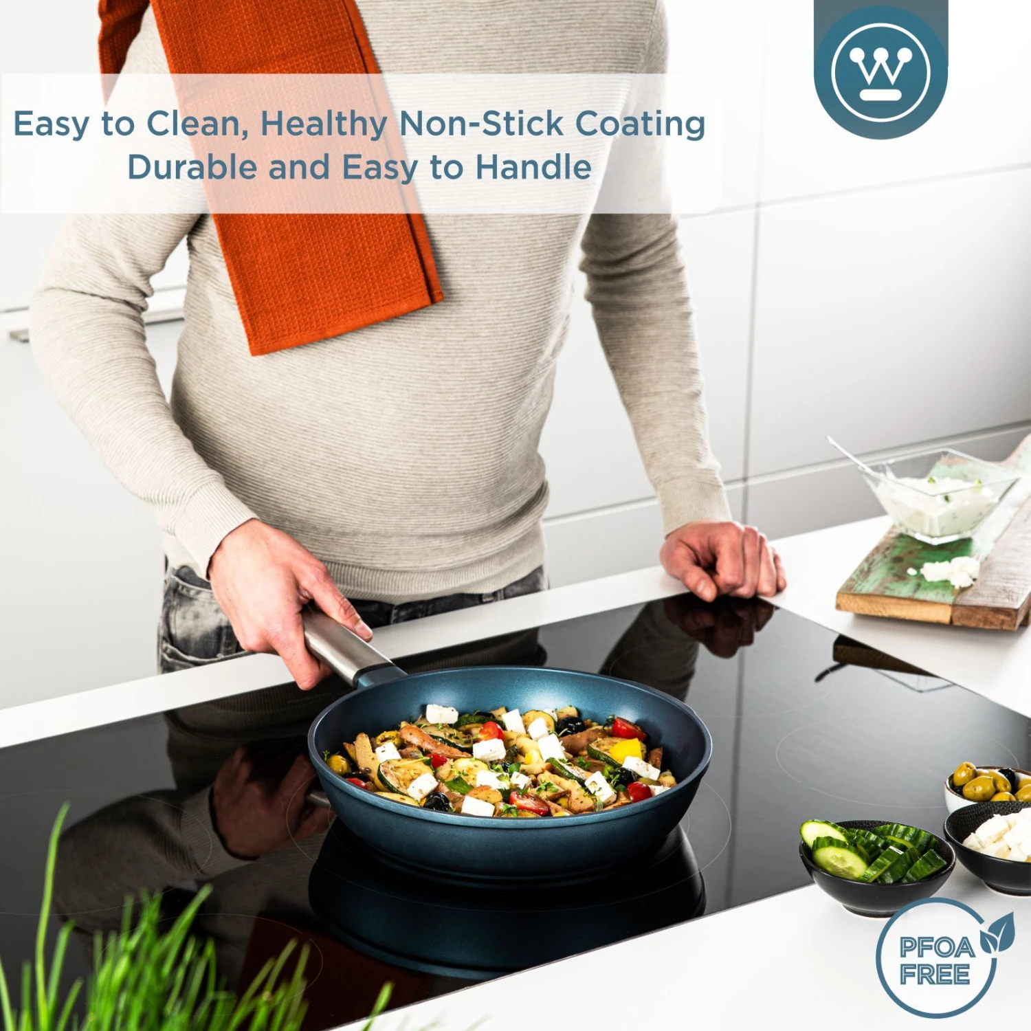 Westinghouse Koekenpan Performance - Bravery Blue - ø 28 Cm - Standaard Anti-aanbaklaag 5 Westinghouse Koekenpan Performance - Bravery Blue - ø 28 Cm - Standaard Anti-aanbaklaag - Afbeelding 3