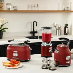 Westinghouse Blender Retro Collections - Cranberry Red - 1.5 Liter - WKBE221RD -Keukengerei Winkel WKBE221RD Retro Table Blender 5