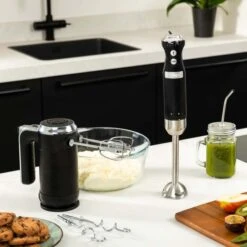 Westinghouse Handmixer Retro Collections - 6 Standen - Liquorice Black - WKHM250BK 13 Westinghouse Handmixer Retro Collections - 6 Standen - Liquorice Black - WKHM250BK -Keukengerei Winkel WKHM250BK Retro Hand Mixer 5 600x600 1
