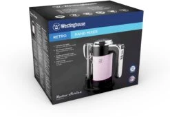 Westinghouse Handmixer Retro Collections - 6 Standen - Roze - WKHM250PK -Keukengerei Winkel WKHM250PK