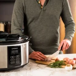 Westinghouse Slowcooker - Uitneembare Keramische Pan - RVS - 6 Liter - WKSC65 -Keukengerei Winkel WKSC65 Westinghouse Slow Cooker 5