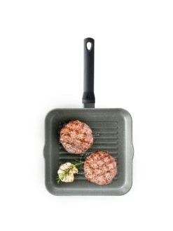 BK Grillpan Granite Aluminium - 26 X 26 Cm - Keramische Anti-aanbaklaag 10 BK Grillpan Granite Aluminium - 26 X 26 Cm - Keramische Anti-aanbaklaag -Keukengerei Winkel f113e5dfcff3bb6c2b79cb095da24baae80d517b BK GRANC Opn Grill top 1