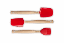 Le Creuset Spatelset - 3 Stuks - Premium - Kersenrood -Keukengerei Winkel image