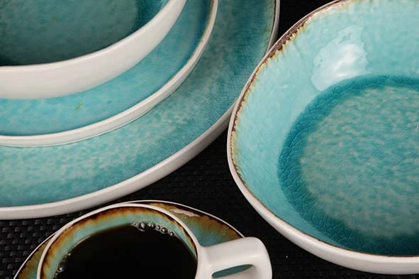 Cosy & Trendy Pizzabord / Onderbord Laguna Azzurro ø 31 Cm 7 Cosy & Trendy Pizzabord / Onderbord Laguna Azzurro ø 31 Cm - Afbeelding 5