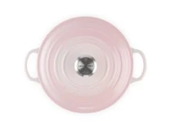 Le Creuset Braadpan Signature - Marmite - Shell Pink - ø 24 Cm / 3.1 Liter -Keukengerei Winkel le creuset braadpan marmite shell pink 24cm 1