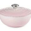 Le Creuset Braadpan Signature - Marmite - Shell Pink - ø 24 Cm / 3.1 Liter -Keukengerei Winkel le creuset braadpan marmite shell pink 24cm 1