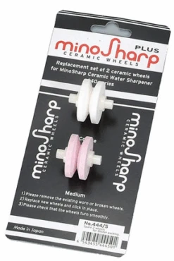 Minosharp Reserve Wieltjes Voor Minosharp Waterslijper 0440 - 2 Stuks -Keukengerei Winkel minosharp slijpset verpakking 440