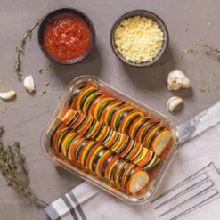 Sareva Glazen Vershoudbakje Cook & Fresh - Rechthoek - 4-delig -Keukengerei Winkel product 1 10