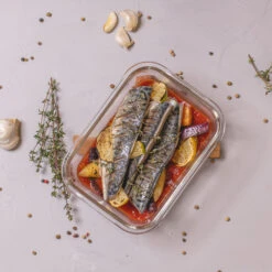 Sareva Glazen Vershoudbakje Cook & Fresh - Rechthoek - 4-delig -Keukengerei Winkel product 24 1