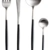 Jay Hill Bestekset - RVS / Zwart - 4-delig 1 Jay Hill Bestekset - RVS / Zwart - 4-delig -Keukengerei Winkel zilver 1